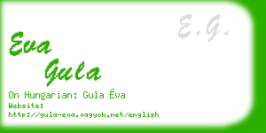 eva gula business card